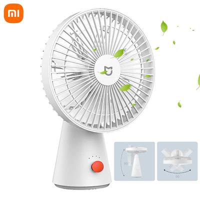 Xiaomi Mijia Desktop-Ventilator, Handheld, 2-in-1, tragbar, 4000 mAh Akku, Typ C, wiederaufladbar, 4-Gang-Windventilator für Zuhause und Büro