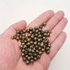 200pcs Vintage Bronze Cast Iron Mini Jingle Bells, 6mm Craft Charms for DIY, Hanging Decorations for Christmas, Halloween, Easter, Hanukkah,