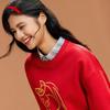 ANTA Good Things Happen Plus Velvet Crewneck Sweatshirt
