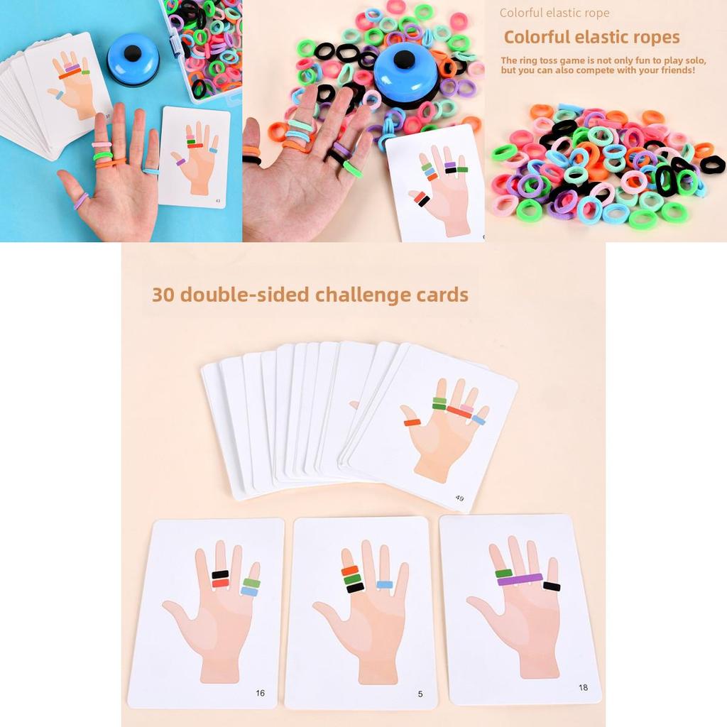 Wooden Toddler Finger Toss Game For Kid And Parent Interactive Play