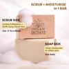 Scrub Soap with Hyaluronic Acid & Coconut Milk – Moisturizing Body Soap for Soft Skin Coconut Milk - 110g/3.88Oz Each (Pack of 3)