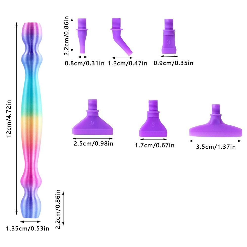 Replacement Pen Heads 5D Diamond Painting Pen Embroidery with Screw Plastic Tip Gradient Diamond Art Pen Tools DIY Craft