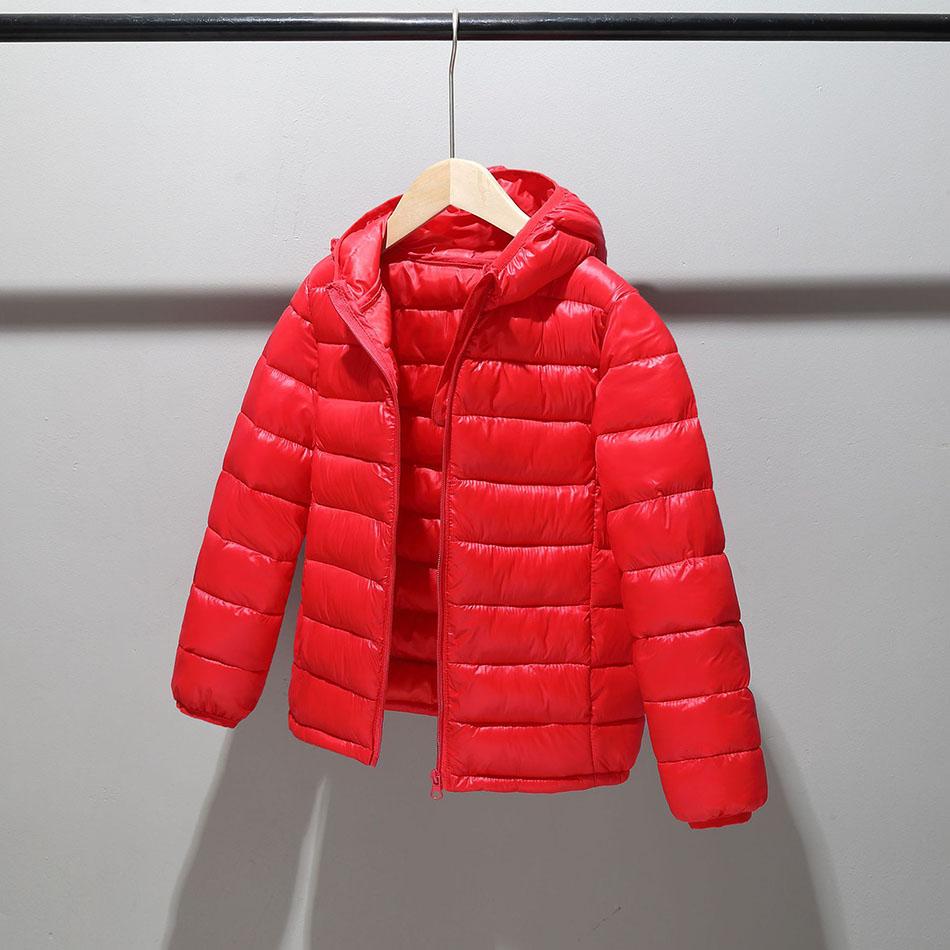 2025 Boy Girl Outerwear Teen Hooded Cotton Padded Tops Teenager Light Clothes Children Korean Puffer Jacket Zipper Warm Snowsuit