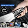 Portable 9 LED Flashlights USB Rechargeable Torch With Pen Clip COB Flashlight Outdoor Fishing Tail Magnetic Work Light
