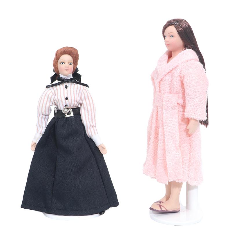 1:12 Miniature Mini Victorian Doll Model Teachers Pajamas Dollhouse Decoration