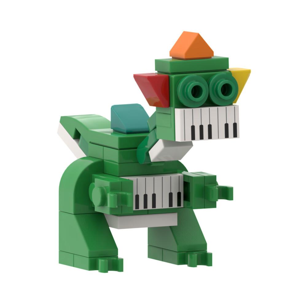 Poppy Playtime 4 Pianosaurus Building Blocks Smiling Critters Building Blocks Toys 2Pcs