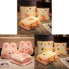 Car Pillow Blanket With Plush Cover For Office Napping Girls Home Car Use