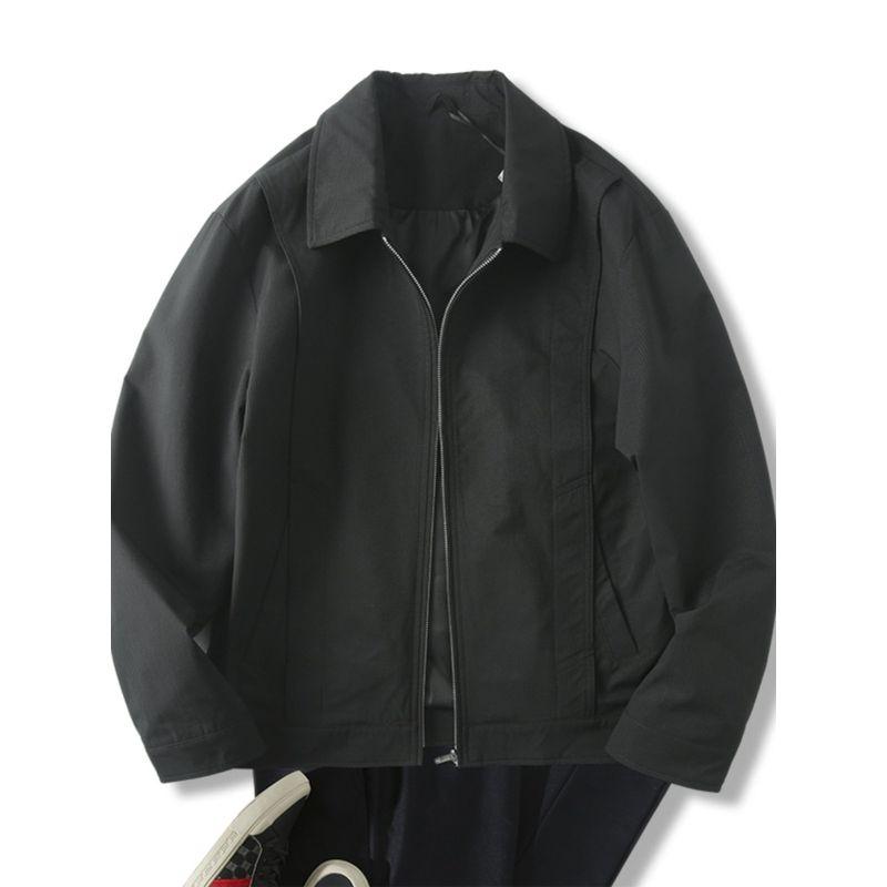 American Retro Casual Workwear Jacket for Men, Spring and Autumn Trendy Brand Design, High-Quality Export Turn-Down Collar Shirt Jacket