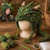 With Step-by-Step Guide Hood Hat Crochet Kit Animal Hood Hat Crochet Kit  for Adults&Kids Gift