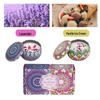 Ethnic Style Aromatherapy Candle Gift Set with Tinplate Dried Flowers