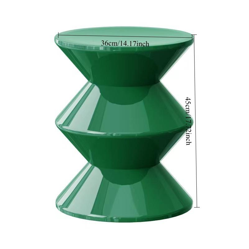

Creative Hourglass Plastic Stool, Simple Low Shoe Changing Stool for Home, Living Room & Bedroom зелёный