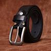 Rare Thickened Extra Thick First Layer Cowhide Belt Men'S Genuine Leather Stainless Steel Buckle Washed Retro Simple Casual Belt