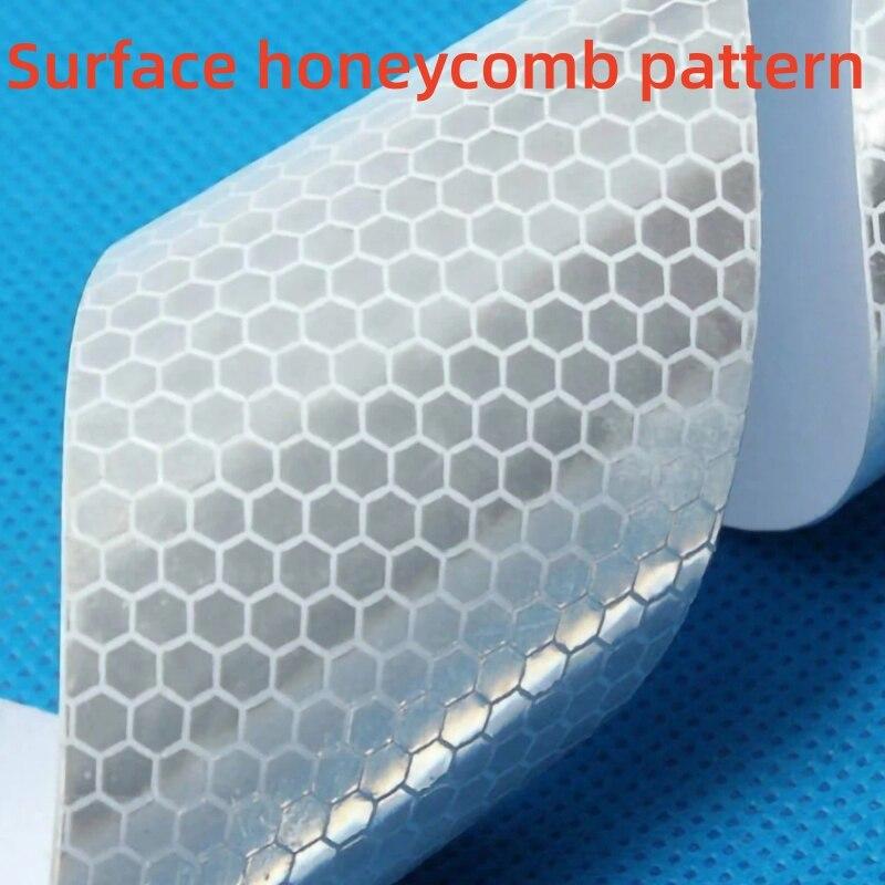 100cm 5cm Warning Light Reflector Protective Sticker Warning Tape Reflective Film Car Safety Mark Reflective Strip Stickers