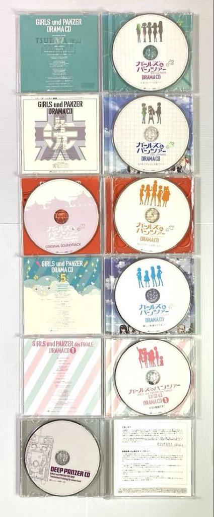 [USED] "Girls & Panzer" Drama CD 6 Pieces