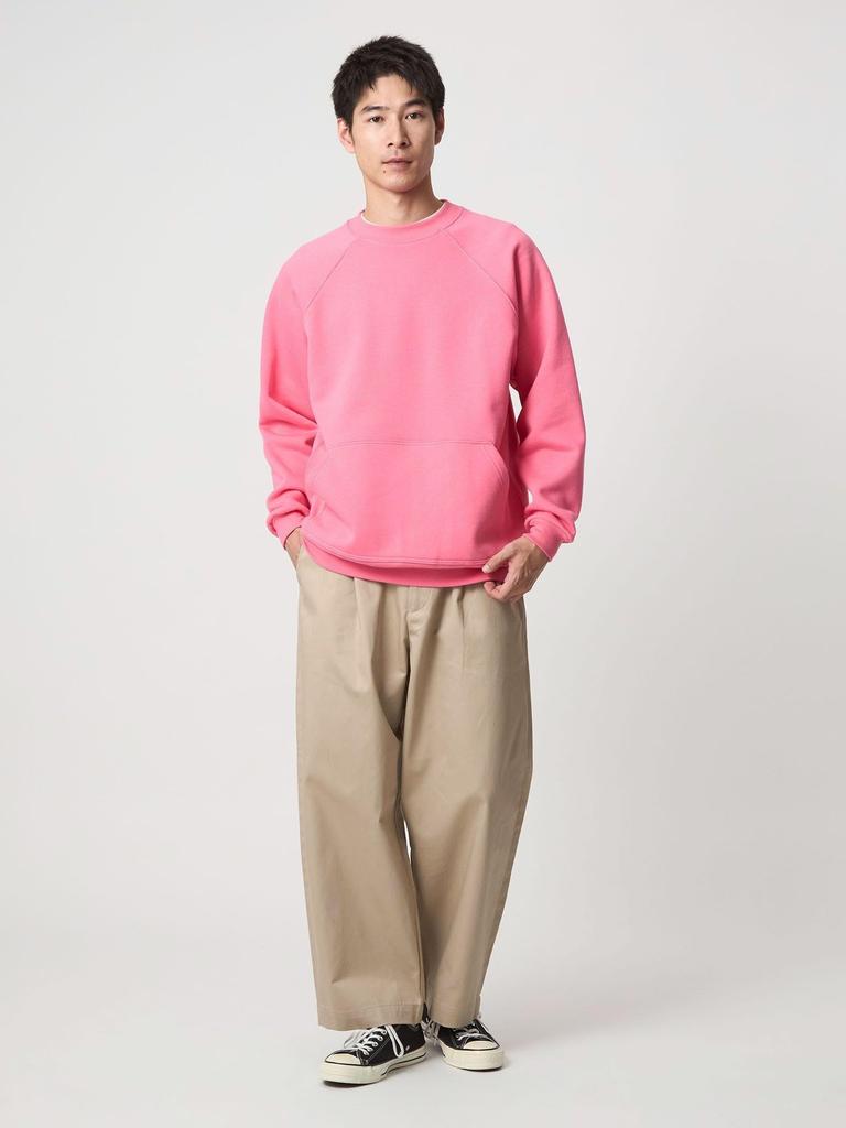 United Arrows Green Label Relaxing Web-Exclusive <3/2 WORKS> GLR Wide Chino Pants, Size 32145000004, 2370 Beige (23), L