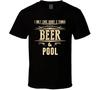Care About 2 Things Beer And Pool Essential Billiards T Shirt