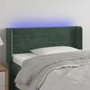 VidaXL LED Headboard Bedroom Furniture Single Bed Accessory Headboard Bed Frame Interior Dark Green 3123421