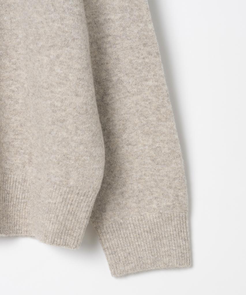 Millo Archive Crop Move Cardigan [White Melange] (B Type)