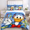 3pcs Donald Duck Music Notes Headphones Printed Quilt Set Soft and Comfortable Quilt Cover for Bedroom, Guest Room Bedding Set S036