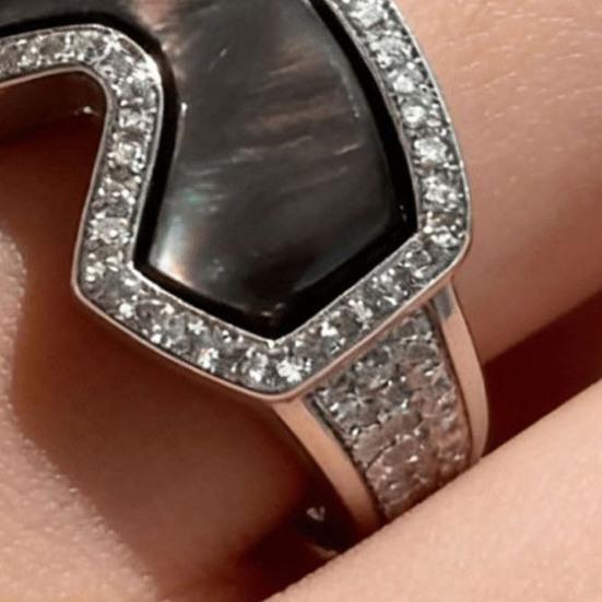 Skibrillenförmiger Verstellbarer Ring 3D Wintersport Fingerring Wintermantel Schmuck Accessoire Ski-Enthusiasten Geschenk