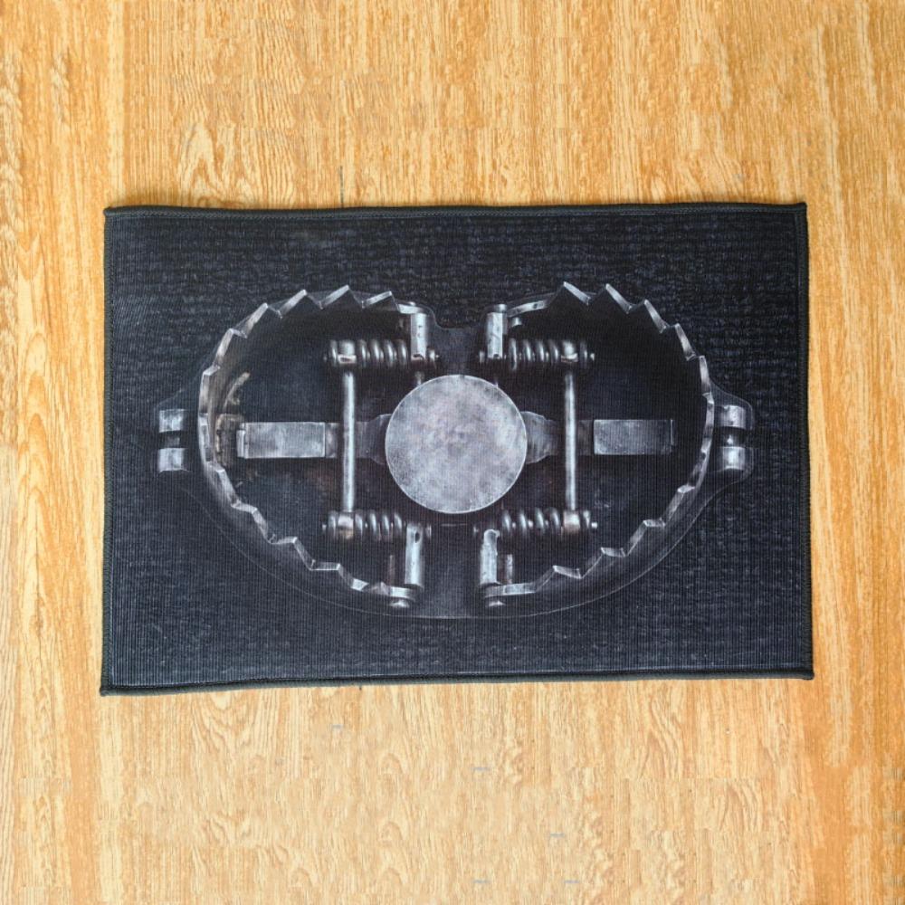 Quirky Halloween Trap Illusion Doormat Novelty Spooky Trap Print Rug  Halloween Party