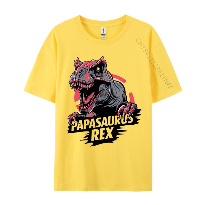 Papasaurus Rex Tshirt Combed Cotton Personalized Tops Shirt Prevalent Mens Tshirts Classic NEW YEAR DAY TShirt