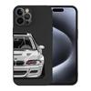 Customizable Embossed Sports Car TPU Case for Black Apple 15 Pro Max - Straight Edge Design