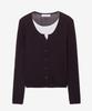 MIND BRIDGE WOMEN [W] Layered Button Regular Fit Knit - 3 Colors