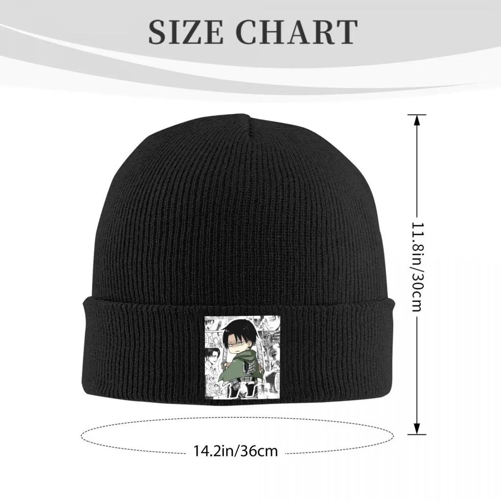 Levi AckerUnisex Attack On Titan Warm Knitted Cap Winter Knit Bonnet Hat Skullies Beanies Hip Hop Caps for Unisex