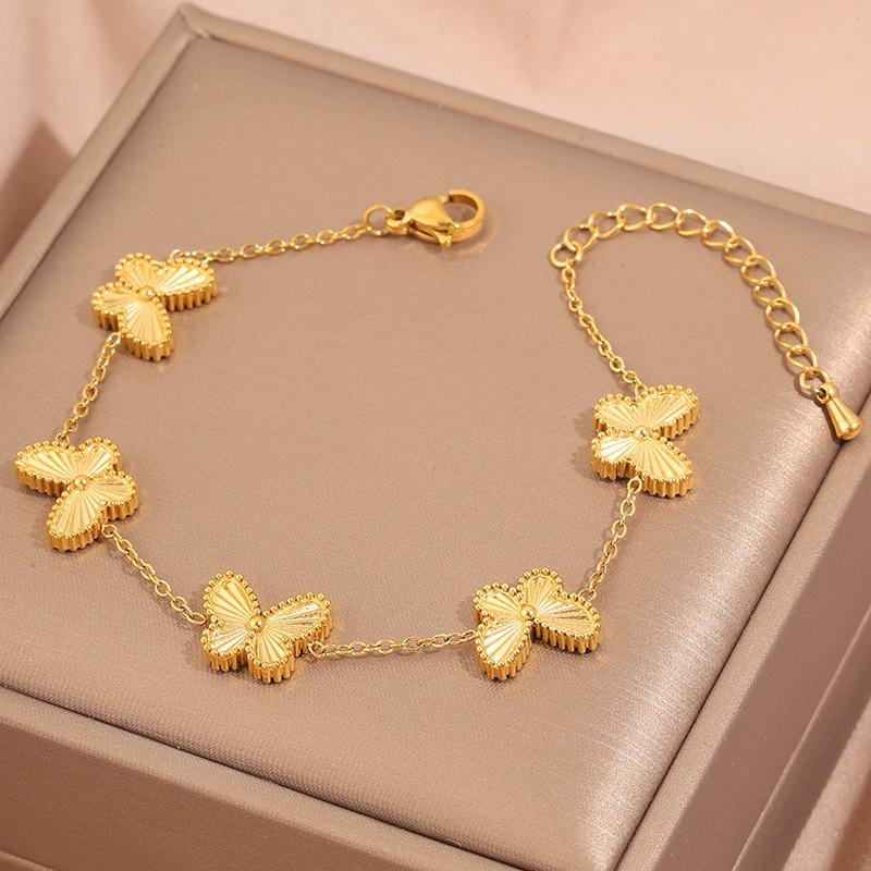 Popular bracelet, titanium steel does not fade, love zircon bracelet, high-end female light luxury niche bracelet, bracelet.
