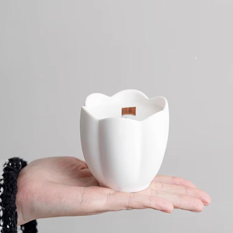 DIY Blomsterformet Silikonform Gipsstøping Lysform Hjemmedekorasjon Gave Aromaterapi Lysestakeform