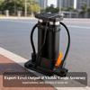 Compact Bike Foot Pump | Wide Non-Slip Pedal, Double Cylinder Pump,
