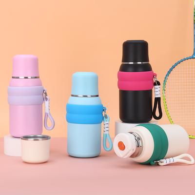 New Outdoor Large Capacity Sports Cup Simple Vacuum Portable Sling Cup Stainless Steel Insulated Cup