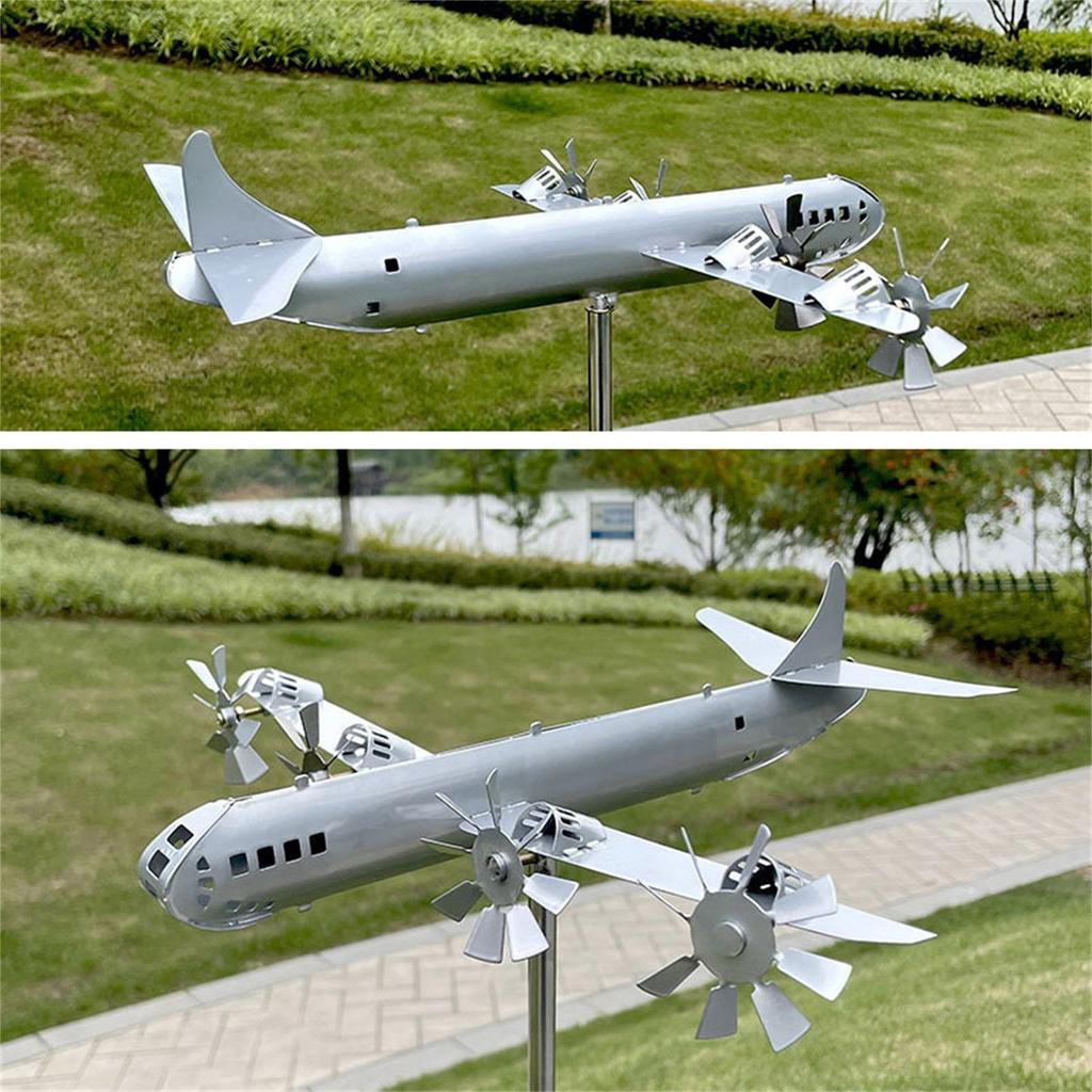 Větrný mlýn B-29 Super Fortress, Personalizovaný kovový větrný mlýn Větrná energie Větrná skulptura Letadlo Větrný mlýn Kovaný větrný mlýn