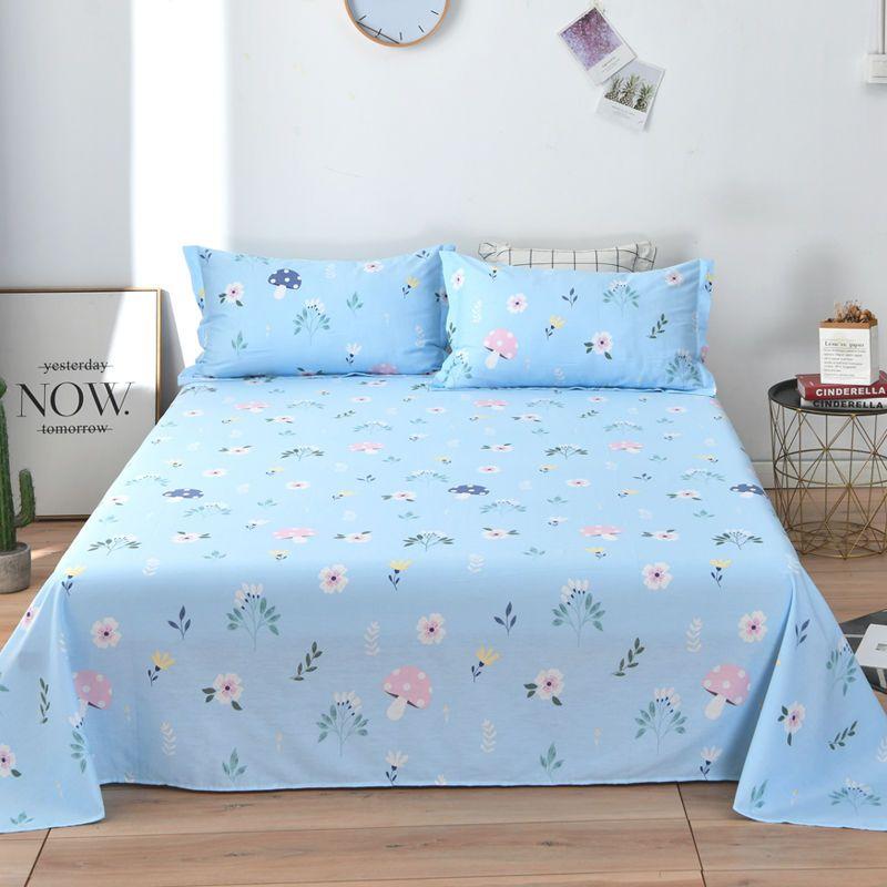Cotton Bed Sheet Single Piece Thick Double Bed Sheet 1.8m Bed Sheet 1.5m Student Bed Sheet