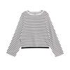 Araltay New Arrival Fashion Style Women's Clothing Fashion All-Match Casual Minimalist Batwing Sleeve Stripes Tops 1165260