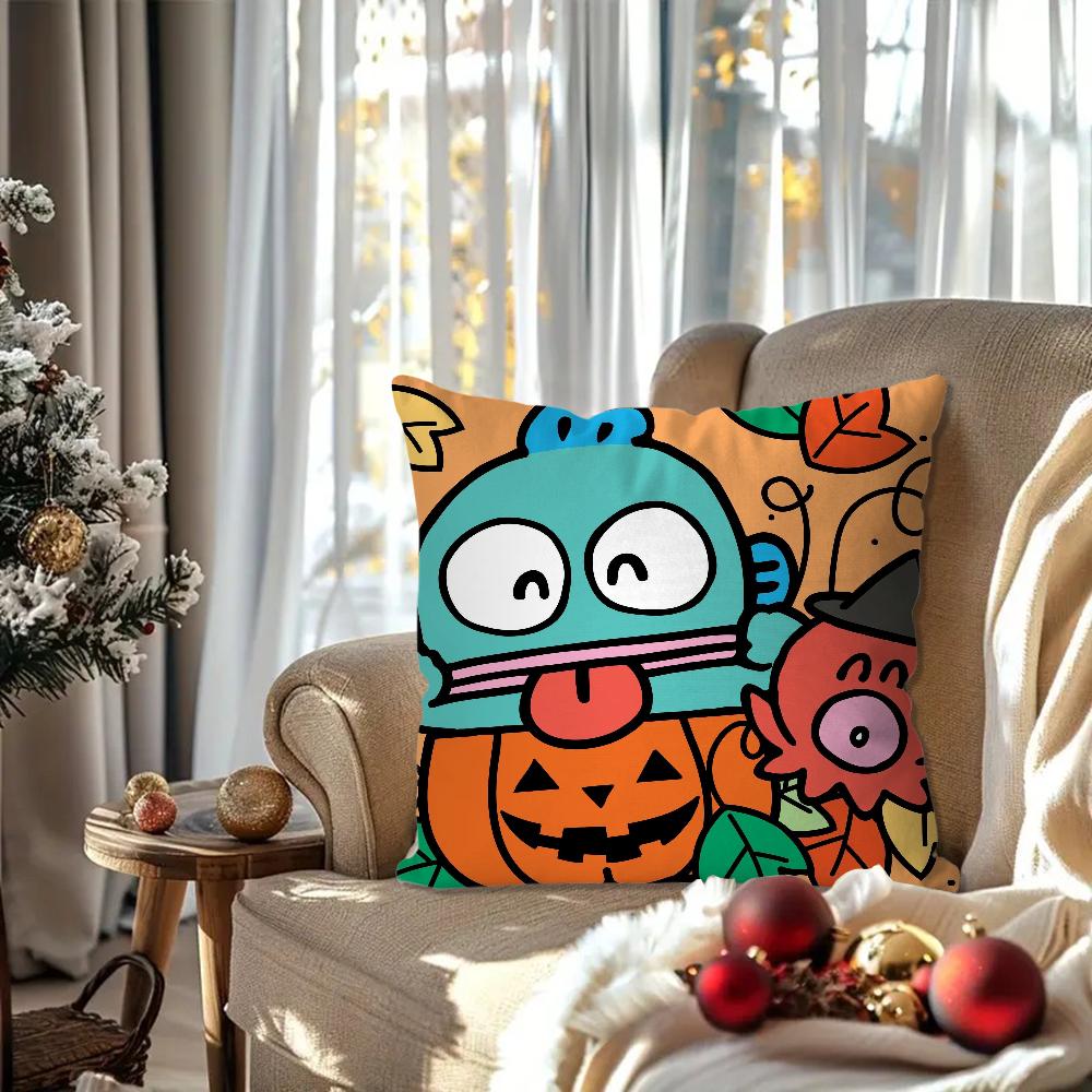Cartoon Ugly Fish Animation Pillow Case Square Pillow Bedroom Sofa Leisure Comfort Cushion Car Living Room Home Decoration 40X40