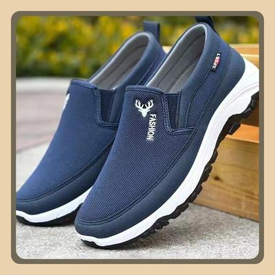 Men Penny Boat Shoes Sports Shoes Breathable Orthopedic Travel Plimsolls Flat Slip On for Outdoor Activity Hiking Walking