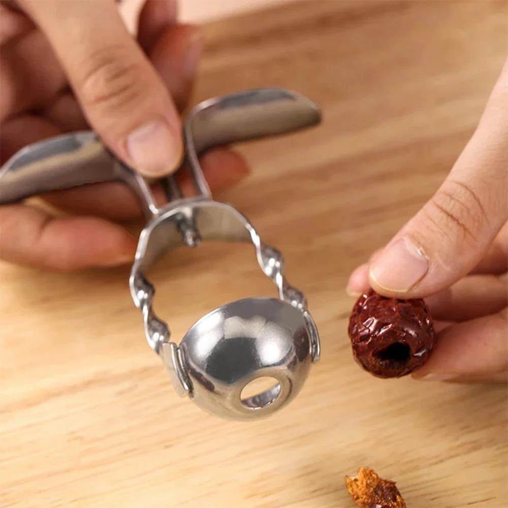 Press Design Cherry Corer Stainless Steel Dates Jujube Pitter Cherry Pitter  Dessert