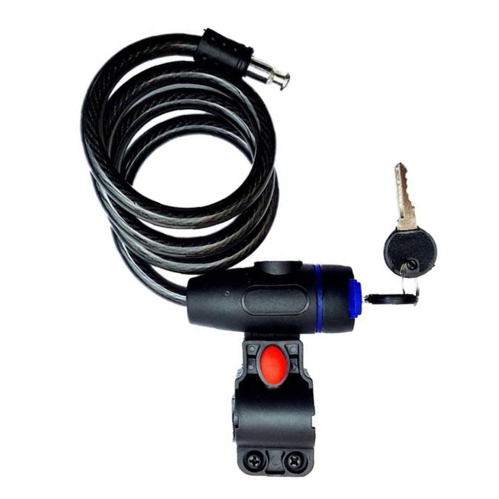 Bicycle Anti Theft Lock Mountain Bike Lock Cable with Key for Outdoor Riding Equipment