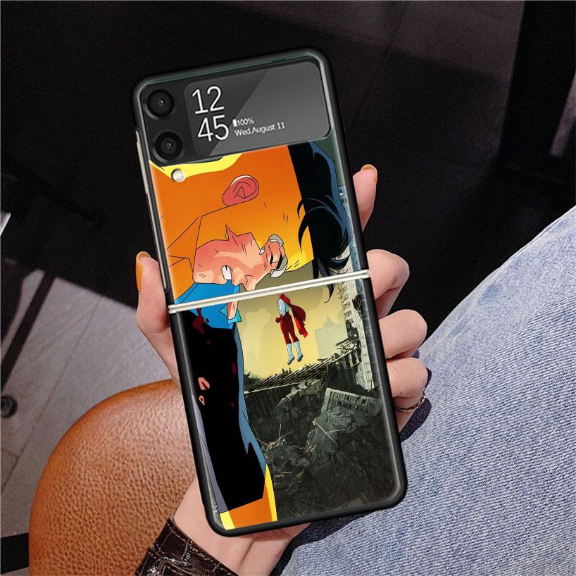 

Cool I-Invincible Phone Case For Samsung Z Flip 7 6 5 4 3 Galaxy ZFlip7 ZFlip6 ZFlip5 ZFlip4 ZFlip3 5G Print Cover Samsung Z Flip 3