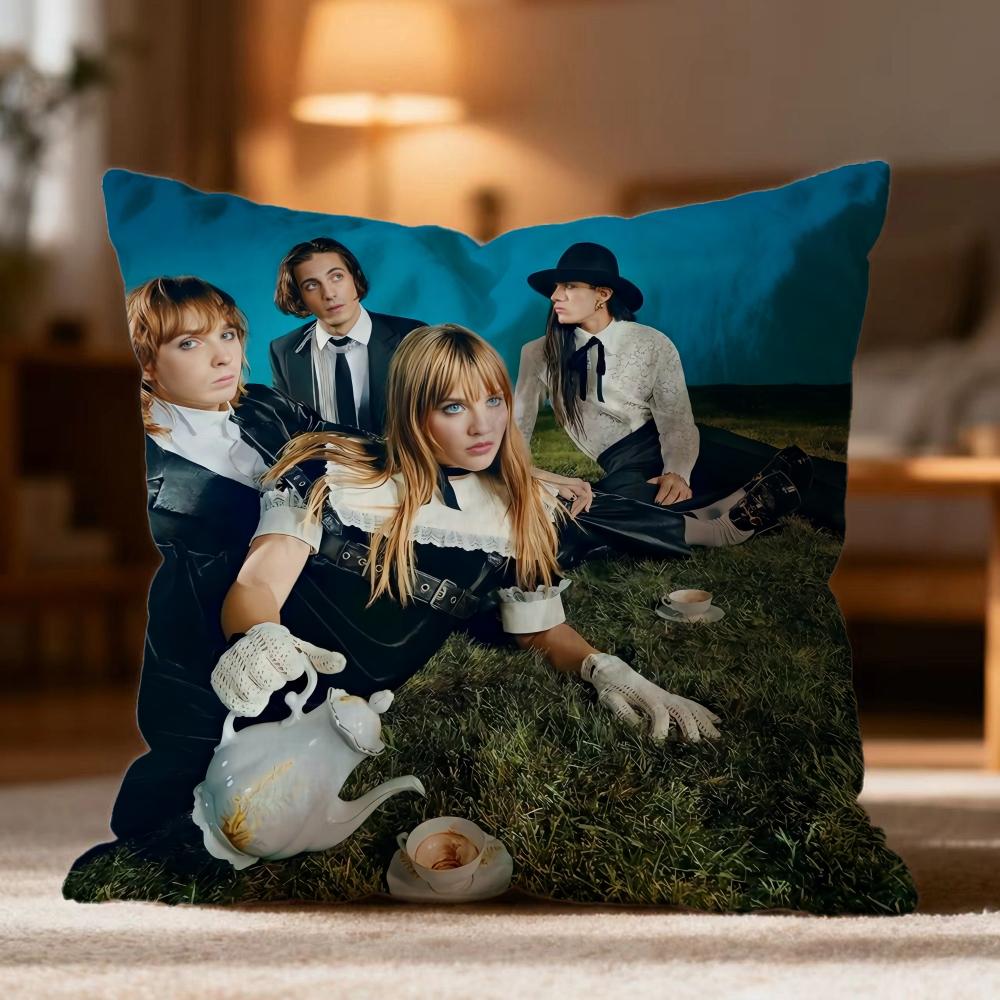 Modische M-MManeskin Kissenhülle Weich Waschbar Kissenbezug Mehrzweck für Sofa Bett Reise Bürogebrauch