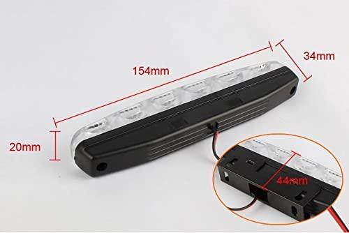SakaSK LED diurno CC 12v Uso Generale Impermeabile Bianco Veicolo