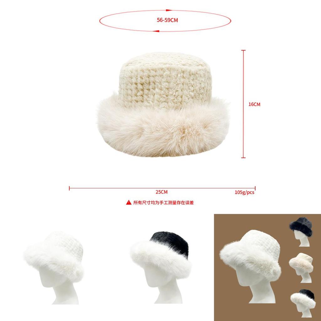 Stylish Winter Plush Fisherman Hat For Women Warm Ear Covering Sweet Cap For Cold Weather Wear