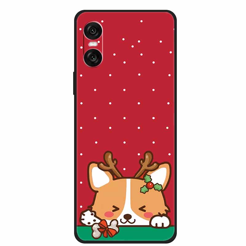 Christmas Phone Cases For Sony Xperia 10 VI 5G Case Soft TPU Silicone Santa Santa Claus Cover For Xperia 10VI Cover Bumper Funda