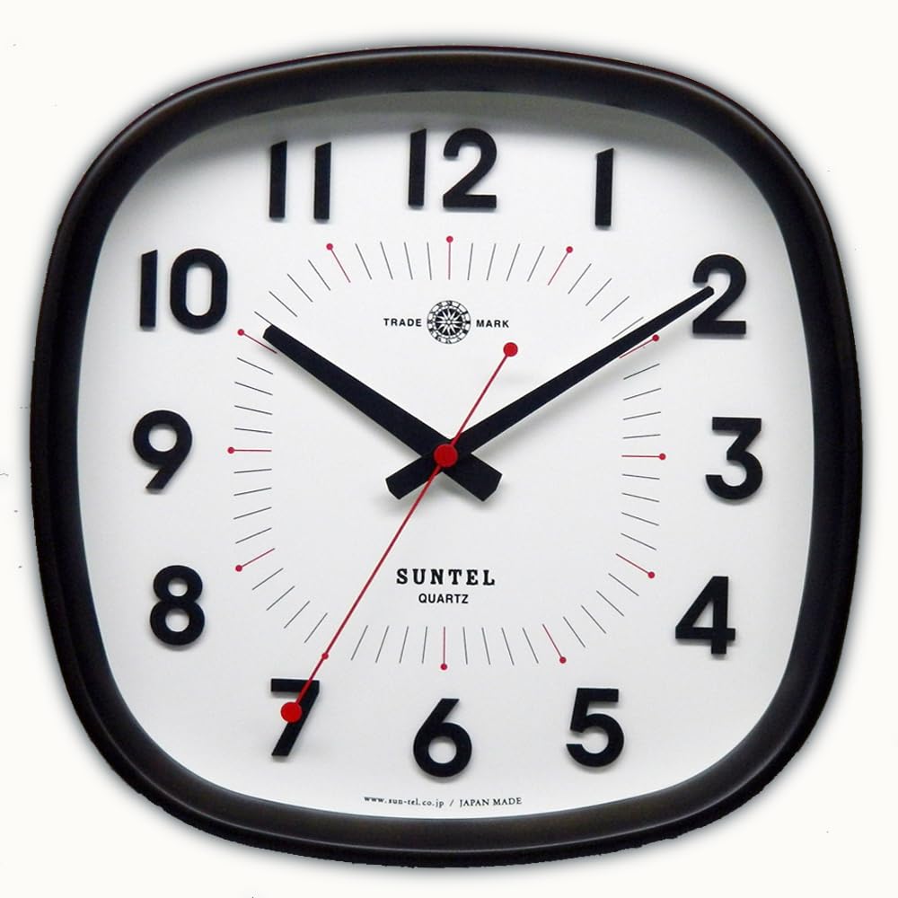 

Santel Japanese made simple wall clock dark brown QL697DBK (WARM)