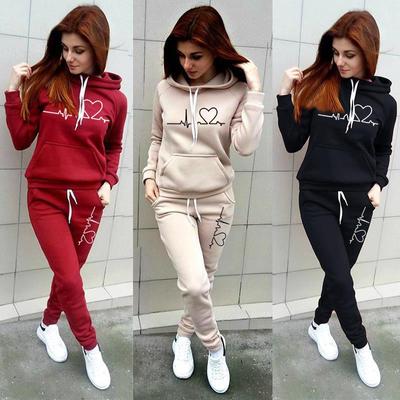 Sweater Suit Women's Casual Sports Suit Hooded Fashion Sweater