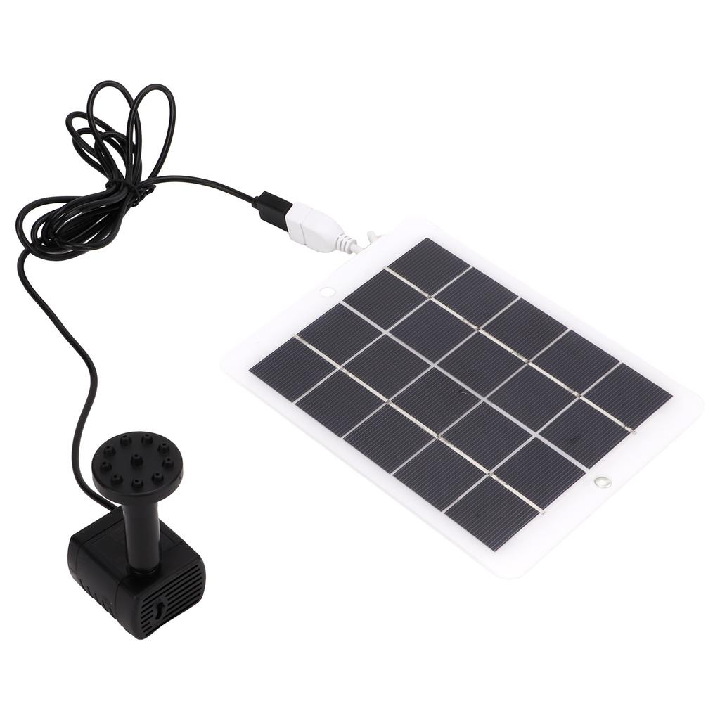 3W 5V Solar Water Fountain Pump 120L H Landscape Garden Solar Water Pump for Outdoor Pond