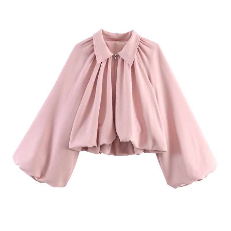 Womens Oversized Short Cropped Jacket With