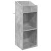 Record Storage Cabinet Concrete Gray 36 X 36 X 95.5 Cm Engineered Wood
